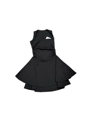 Black Women’s Fit-and-Flare Dress - Sleek Sleeveless Design